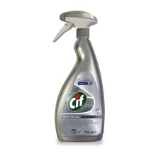 Cif Professional 7518294 Counter and Kitchen Cleaner, Stainless Steel Surfaces, Fragrance-Free 0.75 L