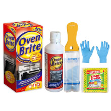 Oven Cleaner | Heavy Duty Oven Cleaning Kit [500 ml] + Non Scratch Scraper | Bags for Rack and Gloves Included | Complete Oven Cleaner Set with Power