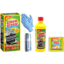 Elbow Grease Oven Cleaner for Domestic Ovens and BBQ - 500 ML Bottle - Bags and Gloves Included - Complete Oven Cleaning Kit with 1 Pack of Elbow