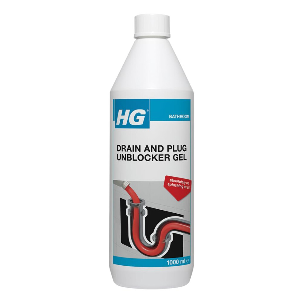Hg - Drain & Plug Unblocker Gel - 1L (Pack Of 3)