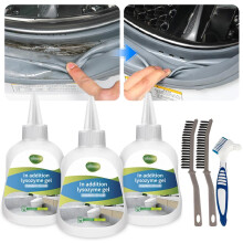 BEYGIH 3PCS Mould Remover, Large Capacity Mould Remover Gel with Brush, Deep Clean Mould Cleaner Gel, Mildew Removal for Fridge Washing Machine Toilet