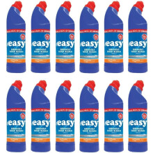 Easy Seriously Thick Bleach Original ? 12 x 750ml | Kills 99.9% of Bacteria | Powerful Stain Removal & Odour Destruction | Deep Cleaning Home