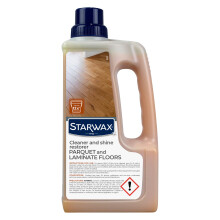STARWAX - Gloss Care Product for Parquet and Laminate Floors - Cleans and Restores Shine - Non-Slip - No-Rinse - 1L - Up to 750m?