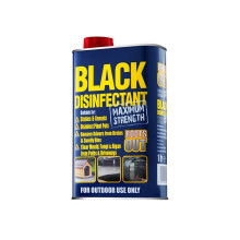 Roots Out Black DisinfectantCleans Smelly drains Stables and Chicken coups. Removes Moss and Algae from driveways 1 Litre, 1 L (Pack of 1)