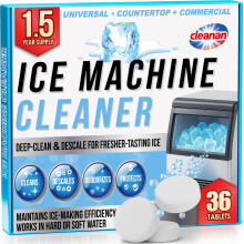Ice Machine Cleaner Tablets ? Ice Maker Cleaner & Descaler for Countertop, Nugget & Commercial Units ? Citric Acid?Based ? 36 Tablets (Up to 1.5-Year