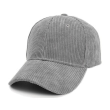 Children's Winter Baseball Caps Corduroy Adjustable Hat Unisex Solid Dark Gray One Size Visors ASAP Cap