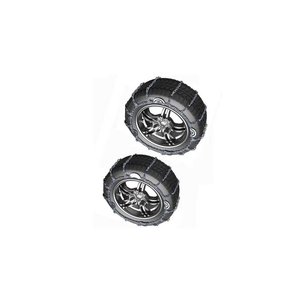 2Pcs Snow Chains For Cars 155/80R15, Heavy Duty Tire Traction Chains With Quick NoâJack Installation 9164114385123