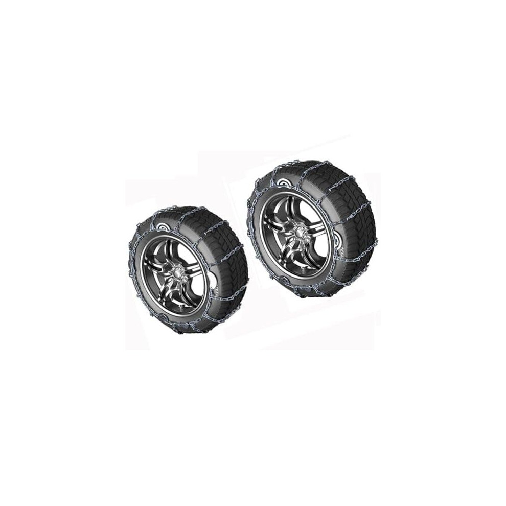 Snow Chains For 155R12 Tires, Antiskid Car Tire Chains, Enhanced Winter Traction, 2Pcs 9365369585713