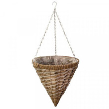 Smart Garden Raffina Faux Rattan Hanging Cone - 14in