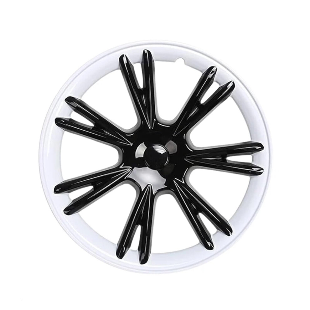 19 Inch Hubcaps Wheel Covers For Tesla Model Y 2021Â2023 Sporty Abs Rails ScratchâResistant 4Pcs White 9365369565845