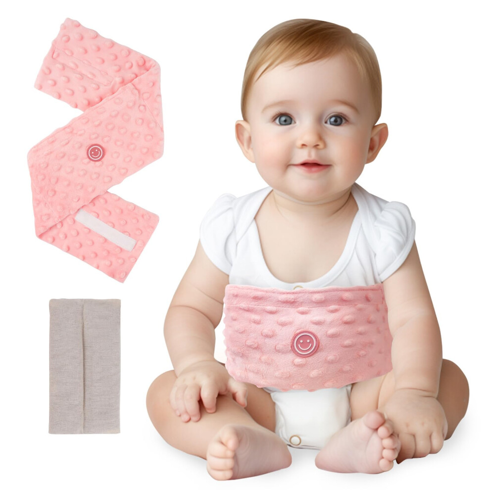 Comfheat Colic Relief For Babies Belt, Flaxseed Heated Tummy Wrap, Baby Belly Wrap Swaddling Belt With Soothing Warmth, Natural Relief For Upset Stom