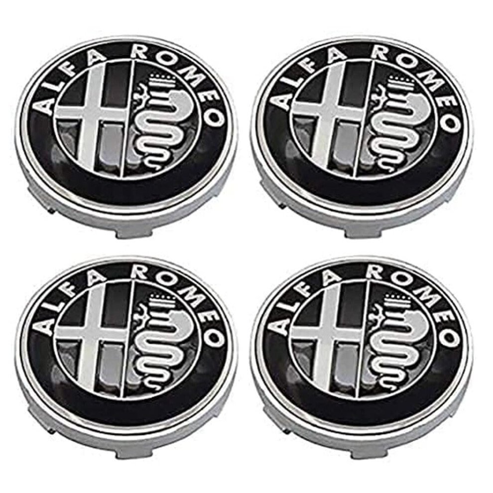 4Pcs 60Mm Wheel Center Caps Metal Emblem For Alfa Romeo Mito Giulietta Stelvio Restore Wheel Look 9365369566118