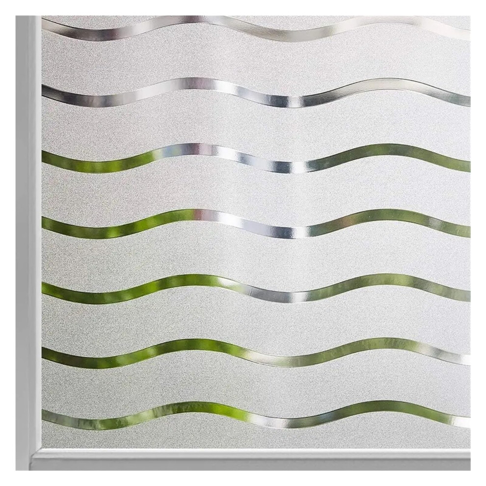 Window Film Nonadhesive Privacy Film Removable Glass Covering 45X200 Cm Opaque For Home Office Bathroom Light 9174973694144