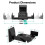 WALI Speaker Wall Mounts, Dual Side Clamping Books 3