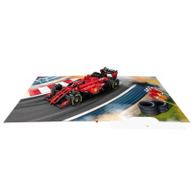 Origamo Pop-Up Greeting Card Racing Car Handmade Fold-Out 3D Any Occasion Cards