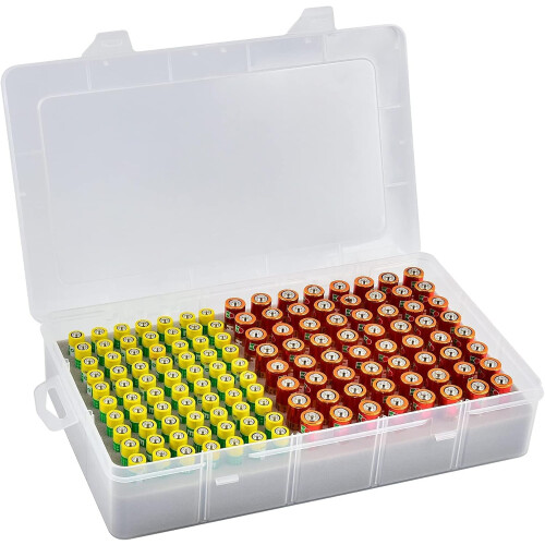Xuerdon Battery Storage Organizer Case, Battery Va