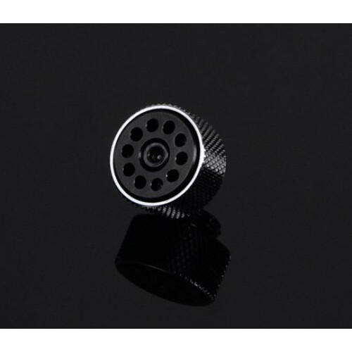 G1/4 Black Brass Computer Water Cooling Exhaust Fitting, LeakProof Globe Valve for PC Liquid Cooling