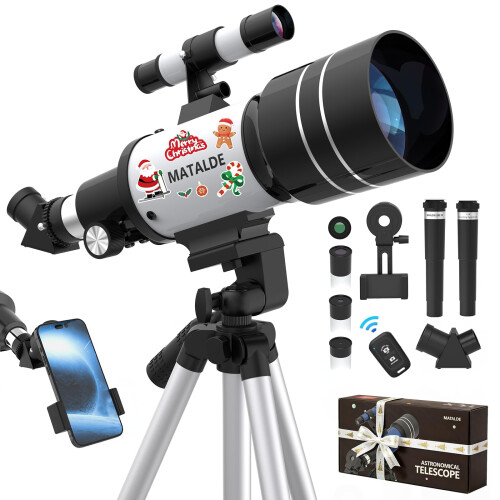Telescope for Beginners & Kids, 70mm Aperture Refr