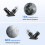 Solar Security Camera Outdoor Wireless, 2K 360 Pa 7