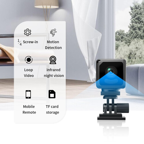 Gilool Mini Spy Camera 1080P WiFi – Hidden Indoor 2