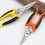 Salad Scissors Orange Yellow, Comfortable Handle, Sharp Cutting Edge, Simple Practical Kitchen Tool 3