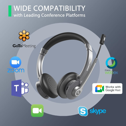 Vonztek Bluetooth Headset,Wireless Headset with Mi 2
