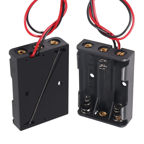 AEDIKO 10pcs 3 AAA Battery Holder with Leads 3x 1. 1