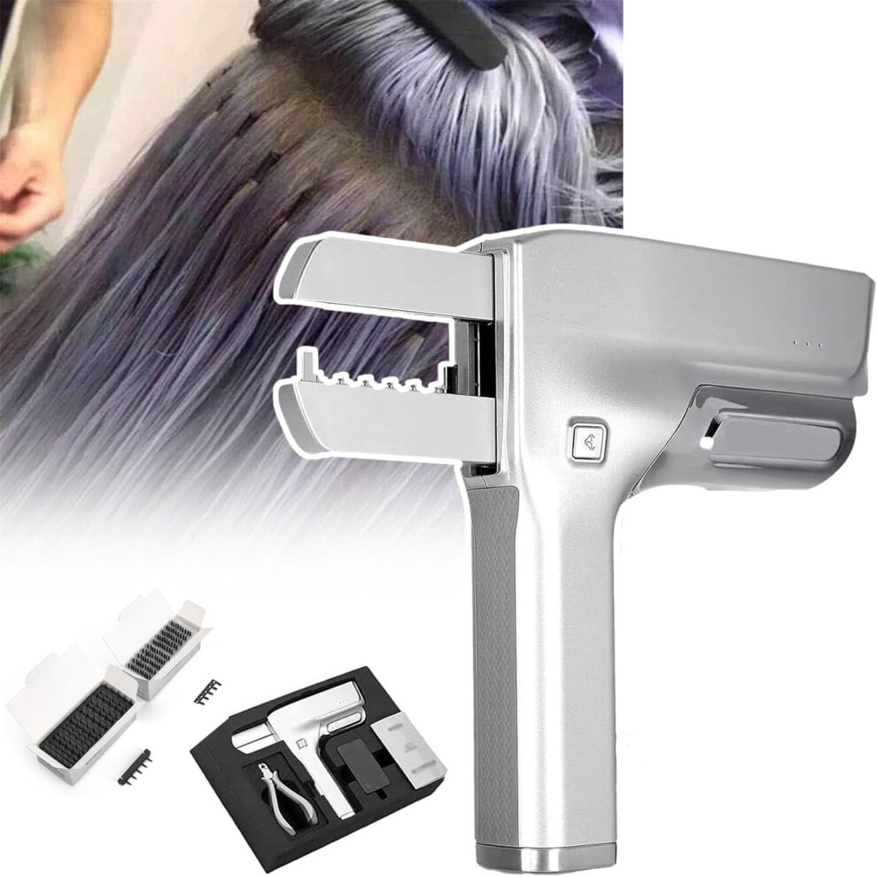 Unisex Professional 6D Hair Extension Tool Kit With No Glue Heat Bond For Fast Fullhead Application