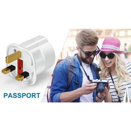 VGUARD European to UK Plug Adapter 6 Pack (NOT for 1