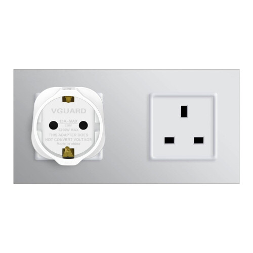 VGUARD European to UK Plug Adapter 6 Pack (NOT for 2