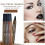 (#01 Light Brown) 4 Tipped Precise Brow Pen, 4 Point Eyebrow Pencil Waterproof Liquid Eyebrow Pen Makeup With a Micro-Fork Tip Applicator 5