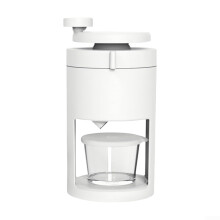 Manual Ice Crusher for Snow Cones and Slushies, Compact Stainless Steel Hand Crank Shaved Ice Maker