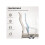 Fabric High Back Office Chair - Cream White 4