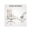 Fabric High Back Office Chair - Cream White 5
