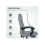 Faux Leather Reclining Office Chair, with Footrest - Grey 4