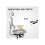 Multi-Adjustable Mesh Office Chair - Grey and White 5