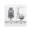 Multi-Adjustable Mesh Office Chair - Grey and White 3