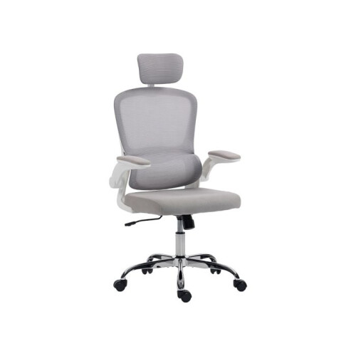 Mesh Back Office Chair, with Lumbar Support - Grey