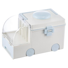 Medicine Storage Box Large Capacity Plastic First Aid Box Medical Supply Organizer With Compartments And Handle