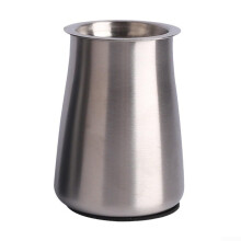 Stainless Steel Reusable Coffee Filter Cup 3in1 Sifter with Fine Mesh and AntiSlip Base Silver