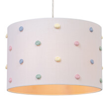 Litecraft Glow Pom Pom Easy Fit Shade - White