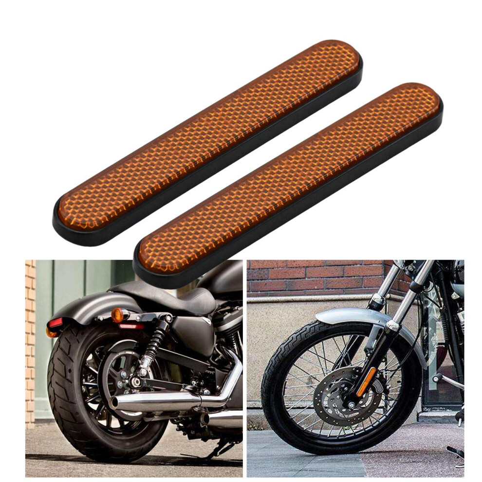 Touring Saddlebag Latch Cover Reflectors Front Rear Stickers For Harley Sportster Dyna Xl883 9164114390226