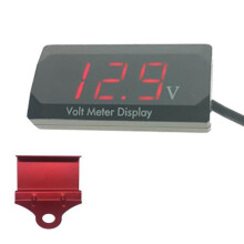 Digitálny voltmeter s LED detektorom napätia pre auto a motocykel, panel s detektorom napätia, ukazovateľ napätia 12V