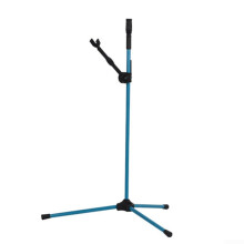 Adjustable Recurve Bow Stand with Balance Rod, Foldable Fiberglass Tripod for Stable Archery Storage (Blue)
