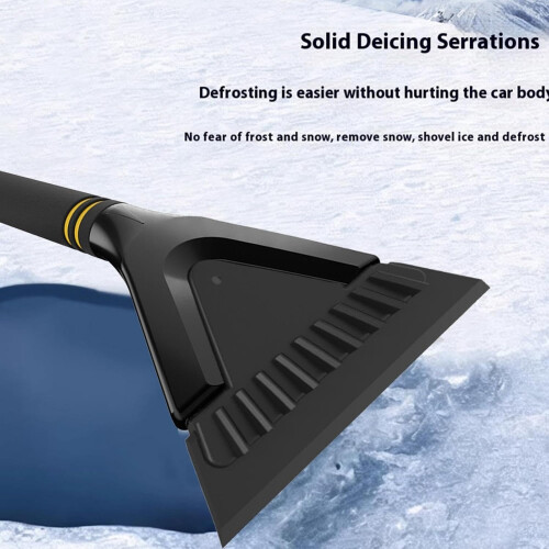 Car Ice Scraper with Ergonomic NonSlip Handle for Efficient Windshield Snow Removal in Winter 1