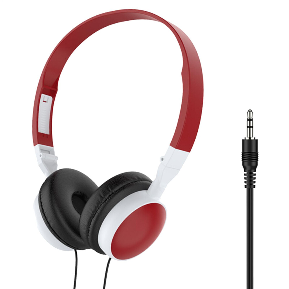 Computer Headset, Wi Overear, Noisecanceling, Compatible With Pc, Laptop, Mobile Phones, Wine Red 9365369570726