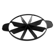 Cake Slicer and Cutter with Adjustable Size for Even Portions, AntiSlip Grip, Black 8 Cuts