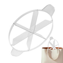 Cake Server Transparent Acrylic 6Cut Edge, Baking Accessories For Cakes And Desserts, Birthdays Weddings Picnics