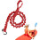 Paddle Lanyard Red Stretchable Rope Safety Accessory For Beginners Enthusiasts Paddle Board Strap 5