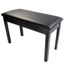 Heavy Duty Wooden Piano Bench with Storage, Solid Wood Adjustable Seat for Keyboard and Sheet Music